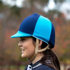 Beautiful Blues - Lycra Helmet Cover