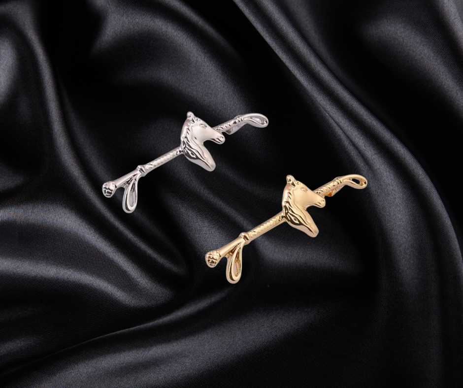 Horse Head tie and stock pin