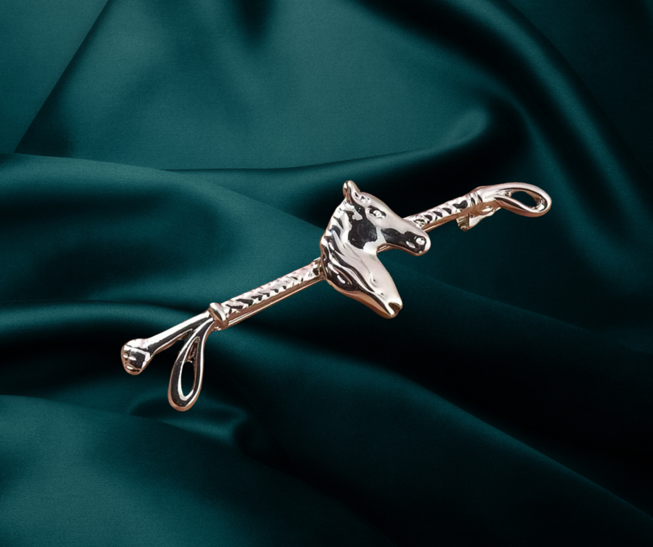 Horse Head tie and stock pin