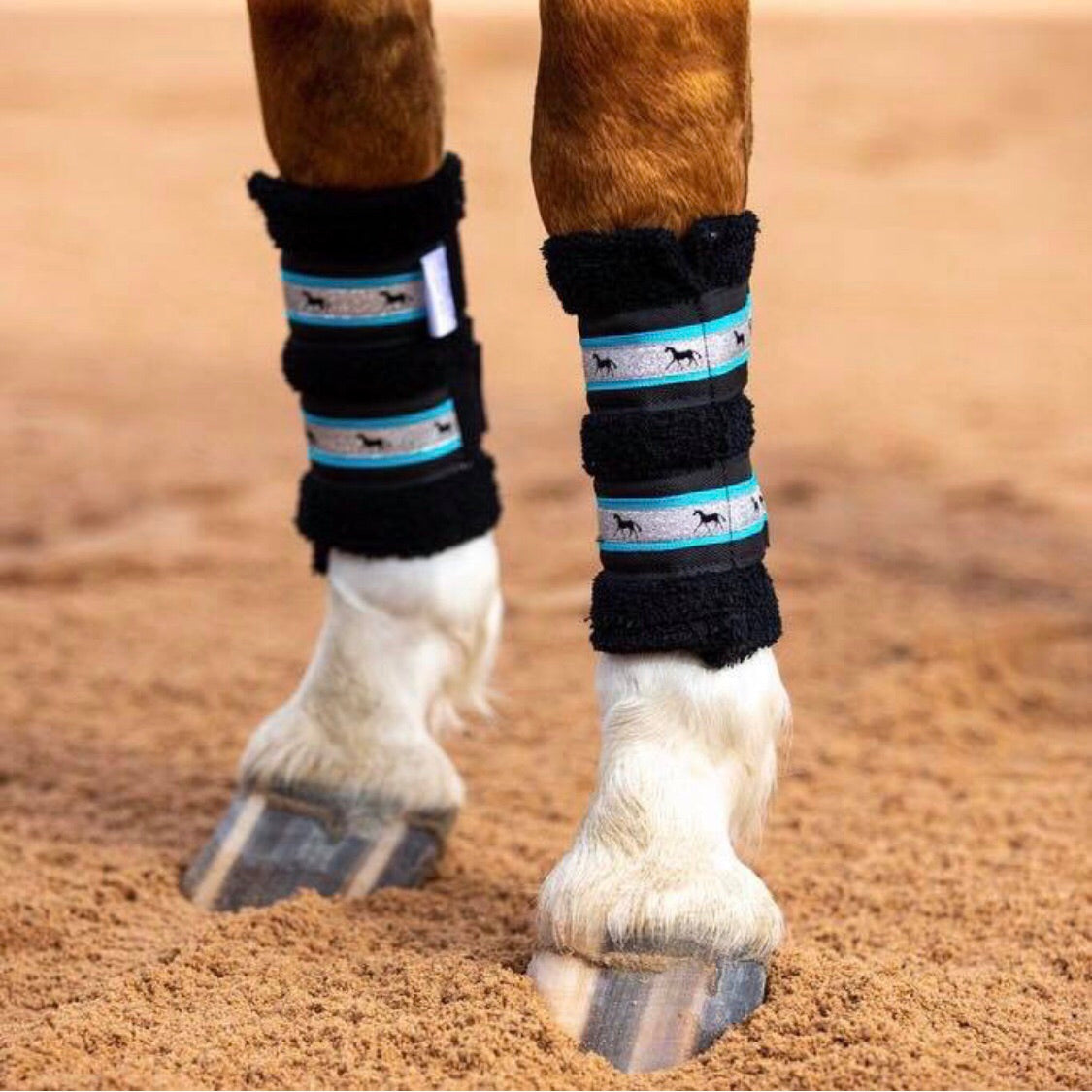 Deluxe Horse Boots - Aqua Galaxy (set of 4)