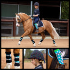 Deluxe Horse Boots - Aqua Galaxy (set of 4)