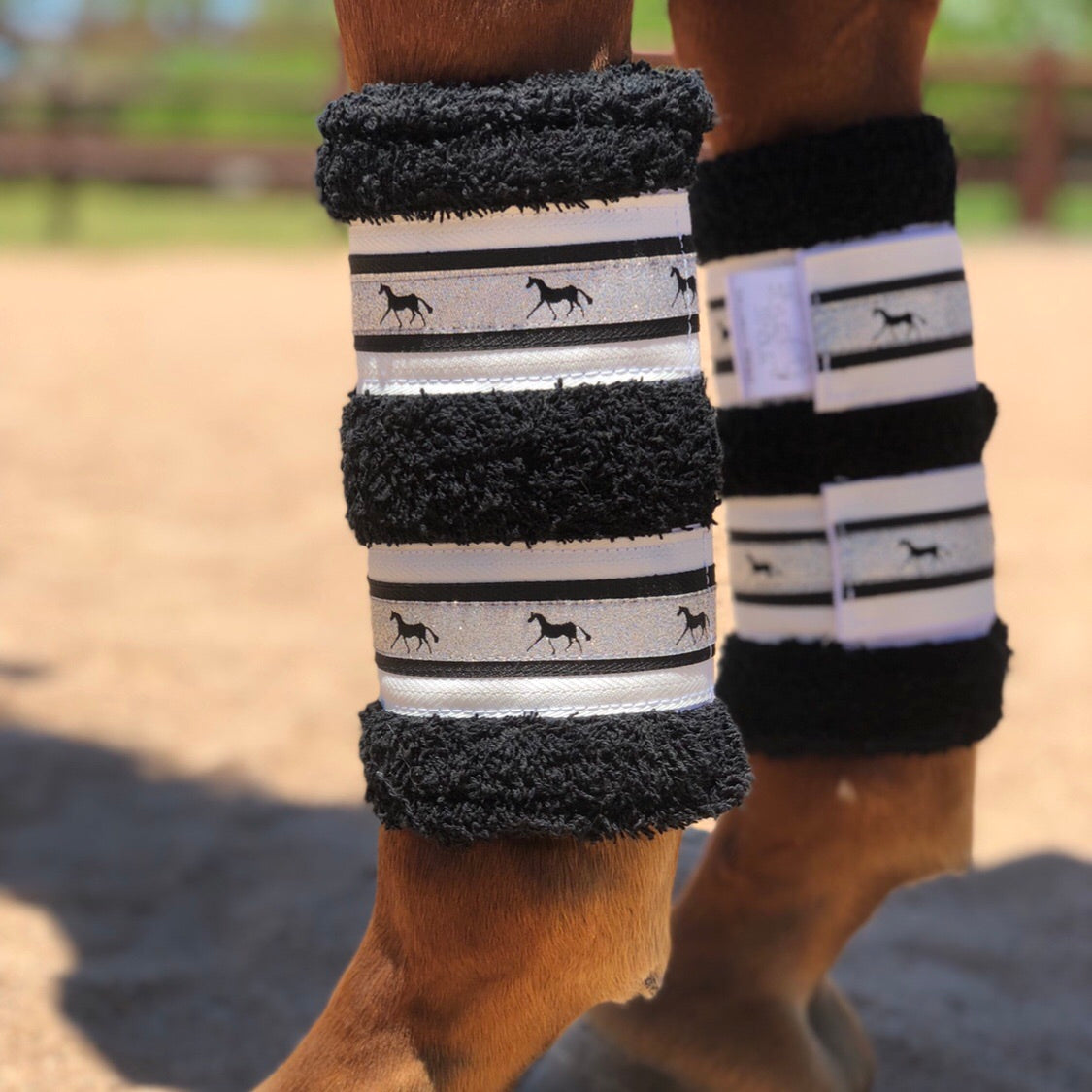 Deluxe Horse Boots - Classic Black (set of 4)