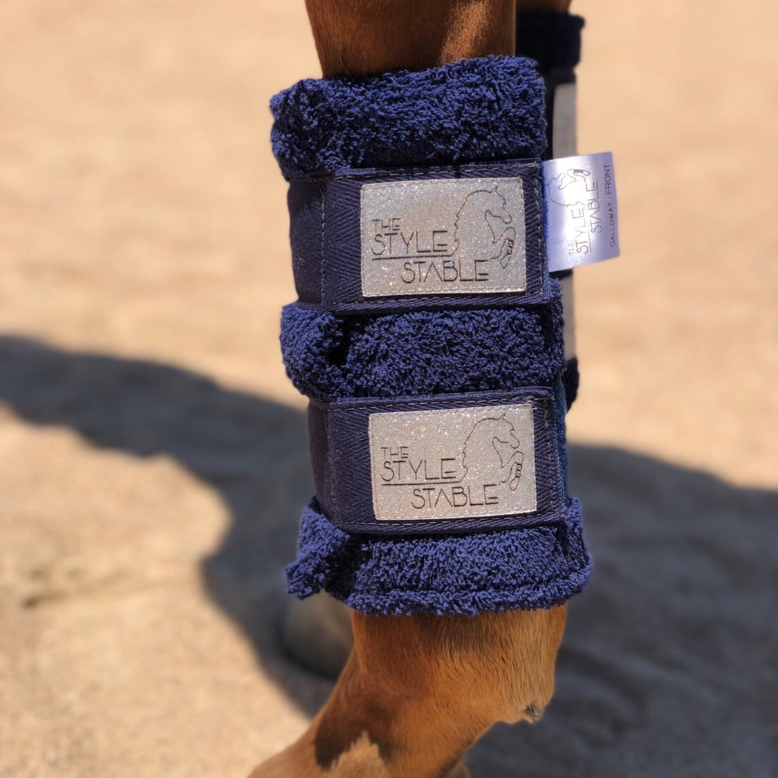 Platinum Towelling Boots - Navy