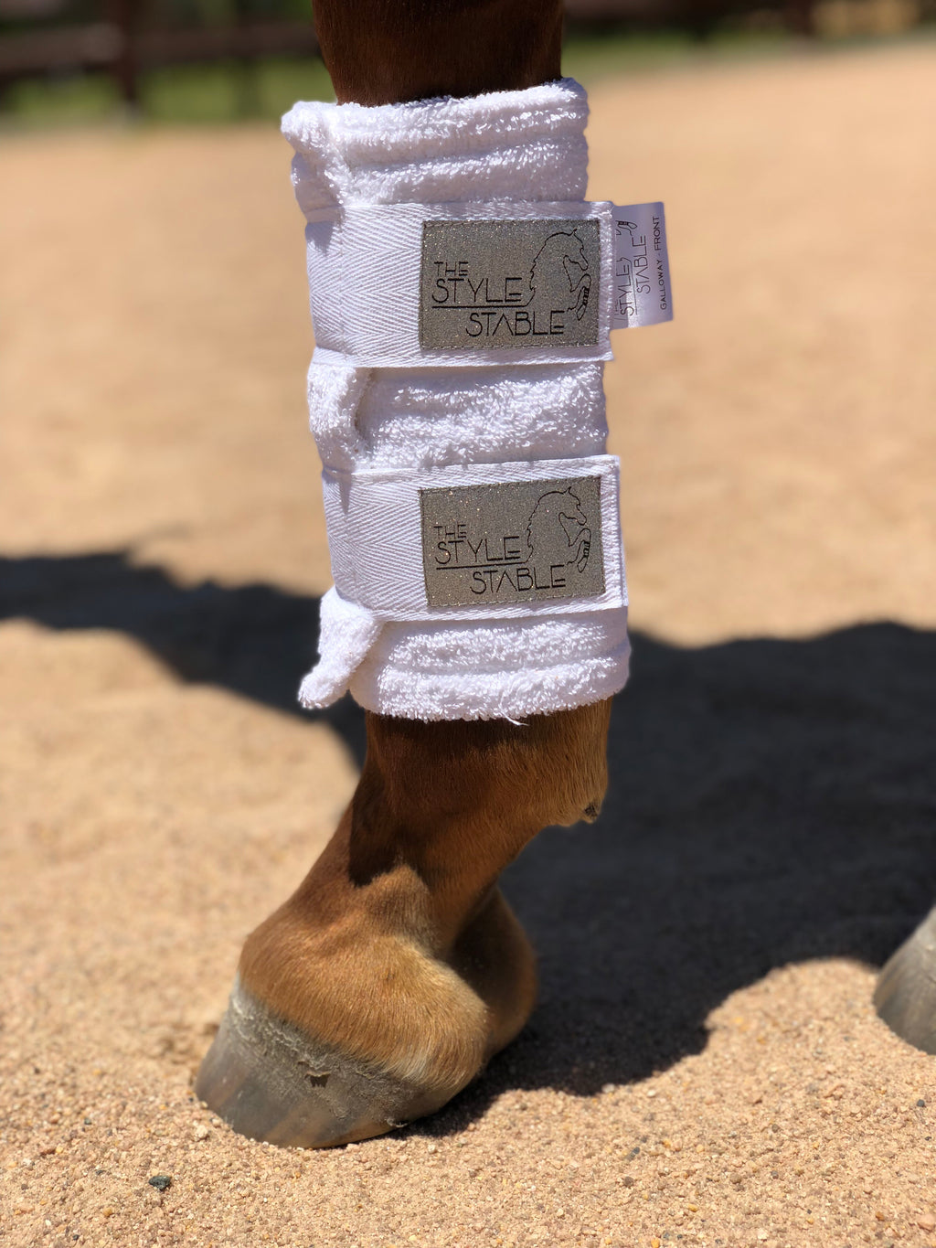 Platinum Towelling Boots - White