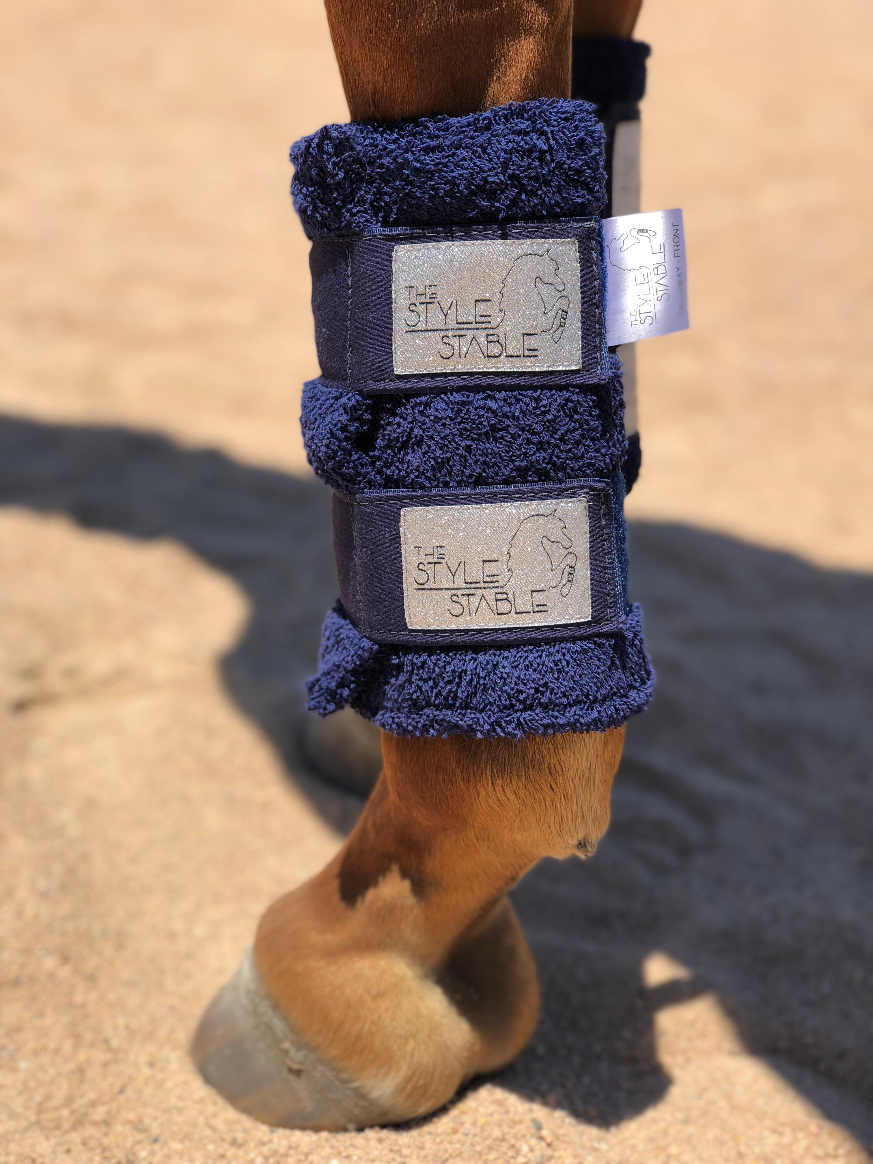 Platinum Towelling Boots - Navy